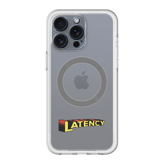 スリムプロテクションプレミアムケース with MagSafe［ LATENCY - Rock logo ］