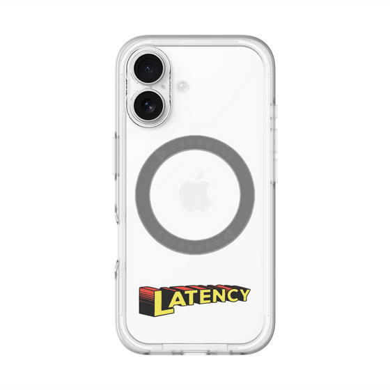 スリムプロテクションプレミアムケース with MagSafe［ LATENCY - Rock logo ］