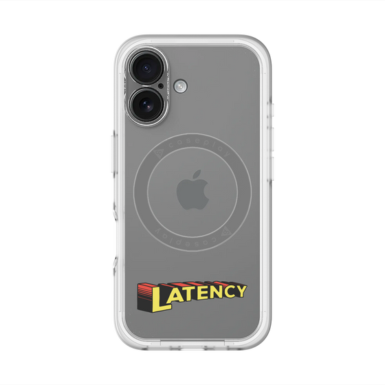スリムプロテクションプレミアムケース with MagSafe［ LATENCY - Rock logo ］