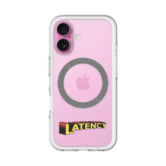 スリムプロテクションプレミアムケース with MagSafe［ LATENCY - Rock logo ］