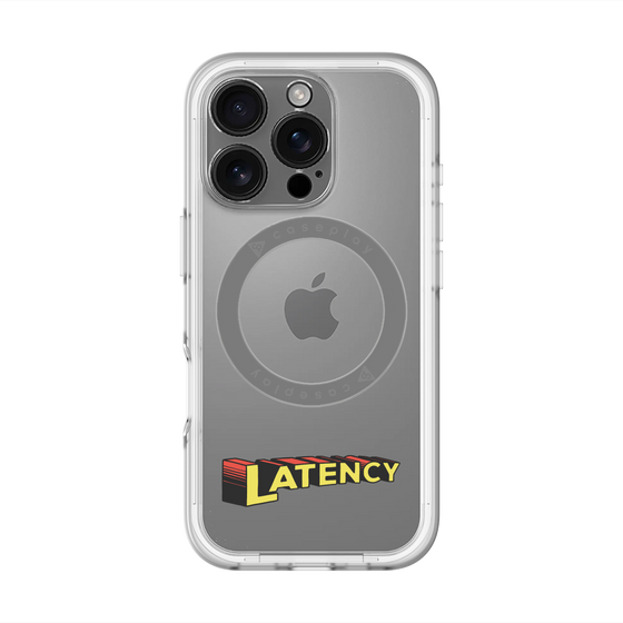 スリムプロテクションプレミアムケース with MagSafe［ LATENCY - Rock logo ］