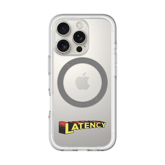スリムプロテクションプレミアムケース with MagSafe［ LATENCY - Rock logo ］