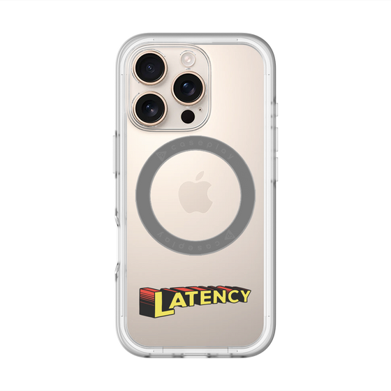 スリムプロテクションプレミアムケース with MagSafe［ LATENCY - Rock logo ］