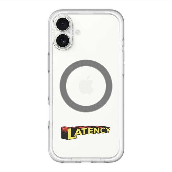 スリムプロテクションプレミアムケース with MagSafe［ LATENCY - Rock logo ］