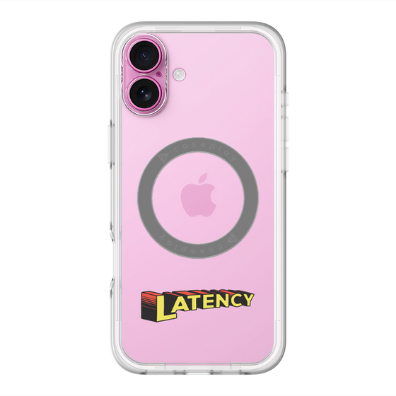 スリムプロテクションプレミアムケース with MagSafe［ LATENCY - Rock logo ］