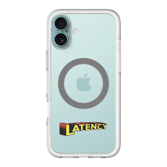 スリムプロテクションプレミアムケース with MagSafe［ LATENCY - Rock logo ］
