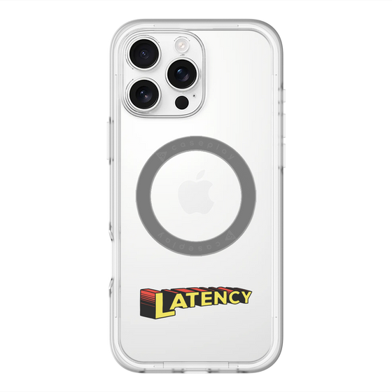 スリムプロテクションプレミアムケース with MagSafe［ LATENCY - Rock logo ］