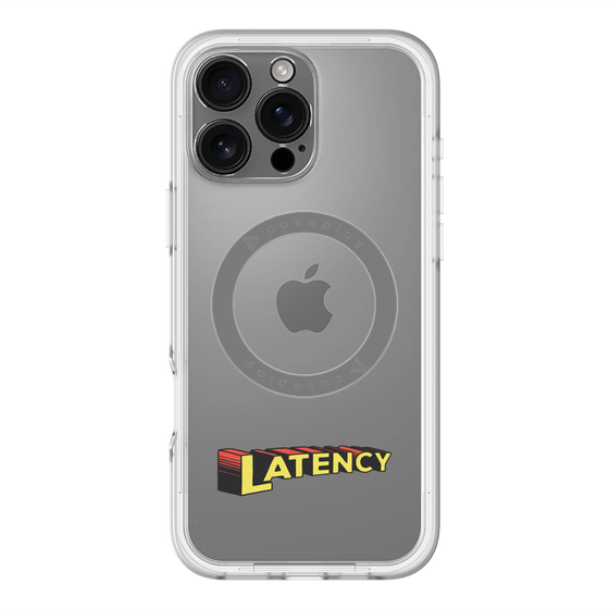 スリムプロテクションプレミアムケース with MagSafe［ LATENCY - Rock logo ］