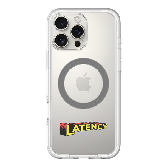 スリムプロテクションプレミアムケース with MagSafe［ LATENCY - Rock logo ］