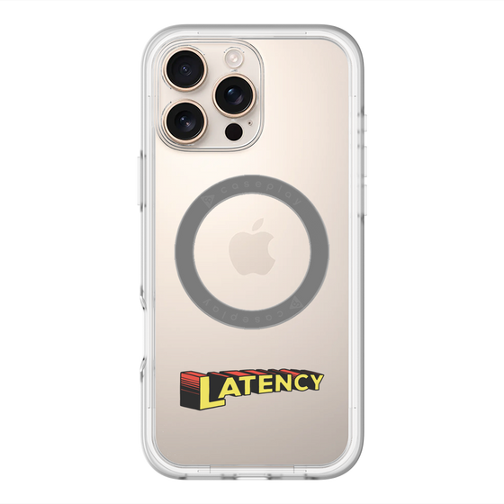 スリムプロテクションプレミアムケース with MagSafe［ LATENCY - Rock logo ］