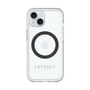 スリムプロテクションプレミアムケース with MagSafe［ LATENCY - Logotype - Gray ］