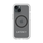 スリムプロテクションプレミアムケース with MagSafe［ LATENCY - Logotype - Gray ］