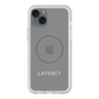 スリムプロテクションプレミアムケース with MagSafe［ LATENCY - Logotype - Gray ］