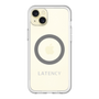スリムプロテクションプレミアムケース with MagSafe［ LATENCY - Logotype - Gray ］