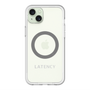 スリムプロテクションプレミアムケース with MagSafe［ LATENCY - Logotype - Gray ］