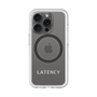 スリムプロテクションプレミアムケース with MagSafe［ LATENCY - Logotype - Gray ］