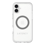 スリムプロテクションプレミアムケース with MagSafe［ LATENCY - Logotype - Gray ］