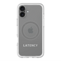 スリムプロテクションプレミアムケース with MagSafe［ LATENCY - Logotype - Gray ］