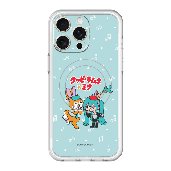 スリムプロテクションプレミアムケース with MagSafe［ 初音ミク×クッピーラムネ - 初音ミク×クッピー - デフォルメイラスト ］