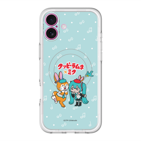 スリムプロテクションプレミアムケース with MagSafe［ 初音ミク×クッピーラムネ - 初音ミク×クッピー - デフォルメイラスト ］