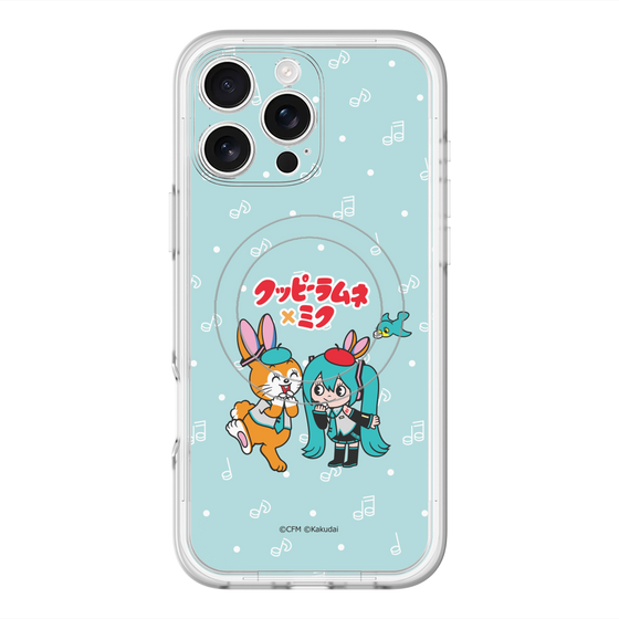 スリムプロテクションプレミアムケース with MagSafe［ 初音ミク×クッピーラムネ - 初音ミク×クッピー - デフォルメイラスト ］
