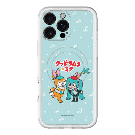 スリムプロテクションプレミアムケース with MagSafe［ 初音ミク×クッピーラムネ - 初音ミク×クッピー - デフォルメイラスト ］