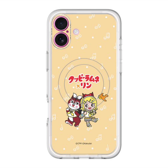 スリムプロテクションプレミアムケース with MagSafe［ 初音ミク×クッピーラムネ - 鏡音リン×ラム - デフォルメイラスト ］