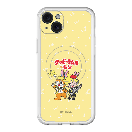 スリムプロテクションプレミアムケース with MagSafe［ 初音ミク×クッピーラムネ - 鏡音レン×クッピー - デフォルメイラスト ］