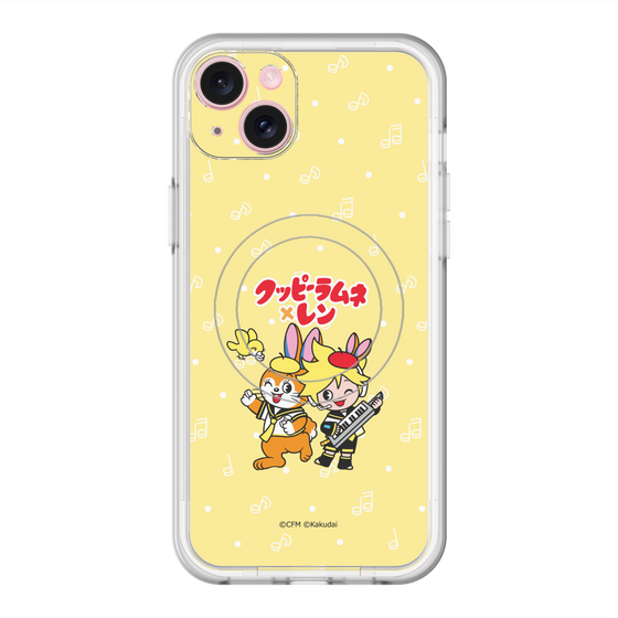 スリムプロテクションプレミアムケース with MagSafe［ 初音ミク×クッピーラムネ - 鏡音レン×クッピー - デフォルメイラスト ］