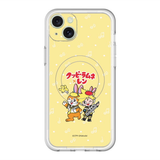 スリムプロテクションプレミアムケース with MagSafe［ 初音ミク×クッピーラムネ - 鏡音レン×クッピー - デフォルメイラスト ］