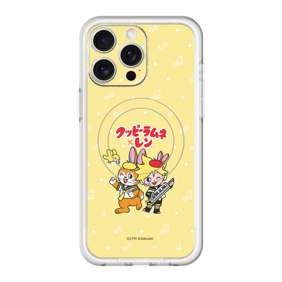 スリムプロテクションプレミアムケース with MagSafe［ 初音ミク×クッピーラムネ - 鏡音レン×クッピー - デフォルメイラスト ］