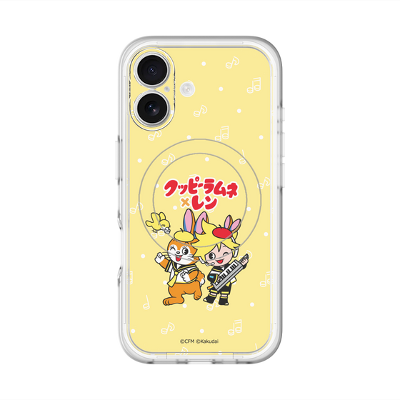 スリムプロテクションプレミアムケース with MagSafe［ 初音ミク×クッピーラムネ - 鏡音レン×クッピー - デフォルメイラスト ］