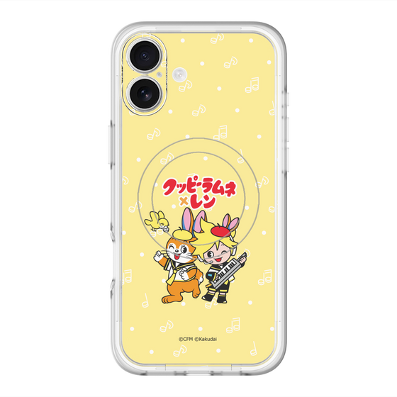 スリムプロテクションプレミアムケース with MagSafe［ 初音ミク×クッピーラムネ - 鏡音レン×クッピー - デフォルメイラスト ］