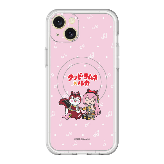 スリムプロテクションプレミアムケース with MagSafe［ 初音ミク×クッピーラムネ - 巡音ルカ×ラム - デフォルメイラスト ］