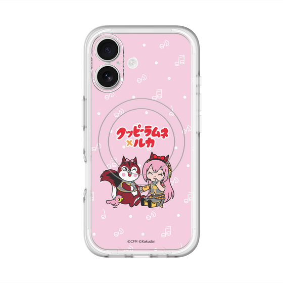 スリムプロテクションプレミアムケース with MagSafe［ 初音ミク×クッピーラムネ - 巡音ルカ×ラム - デフォルメイラスト ］