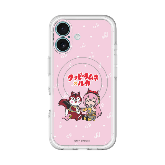 スリムプロテクションプレミアムケース with MagSafe［ 初音ミク×クッピーラムネ - 巡音ルカ×ラム - デフォルメイラスト ］