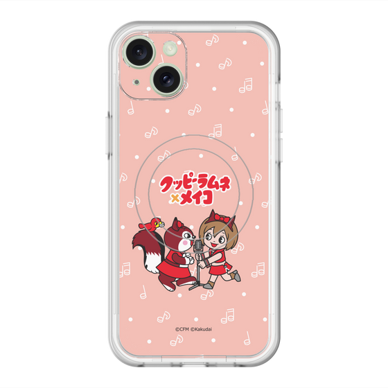 スリムプロテクションプレミアムケース with MagSafe［ 初音ミク×クッピーラムネ - MEIKO×ラム - デフォルメイラスト ］