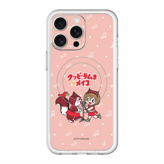 スリムプロテクションプレミアムケース with MagSafe［ 初音ミク×クッピーラムネ - MEIKO×ラム - デフォルメイラスト ］