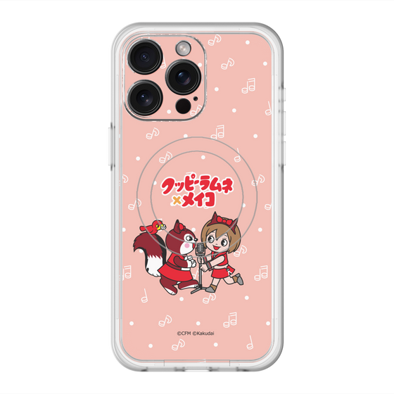 スリムプロテクションプレミアムケース with MagSafe［ 初音ミク×クッピーラムネ - MEIKO×ラム - デフォルメイラスト ］