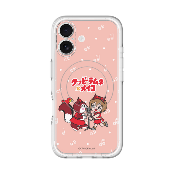 スリムプロテクションプレミアムケース with MagSafe［ 初音ミク×クッピーラムネ - MEIKO×ラム - デフォルメイラスト ］