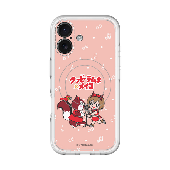 スリムプロテクションプレミアムケース with MagSafe［ 初音ミク×クッピーラムネ - MEIKO×ラム - デフォルメイラスト ］