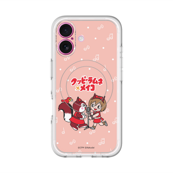 スリムプロテクションプレミアムケース with MagSafe［ 初音ミク×クッピーラムネ - MEIKO×ラム - デフォルメイラスト ］