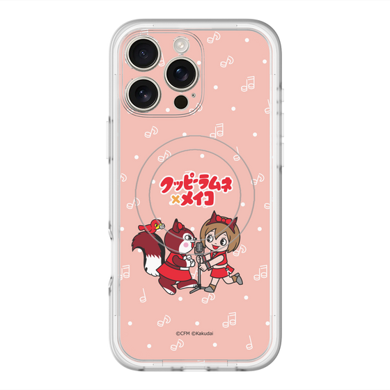 スリムプロテクションプレミアムケース with MagSafe［ 初音ミク×クッピーラムネ - MEIKO×ラム - デフォルメイラスト ］