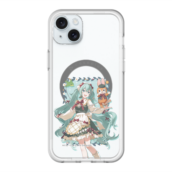 スリムプロテクションプレミアムケース with MagSafe［ 初音ミク×クッピーラムネ - 初音ミク×クッピー - 等身イラスト1 ］