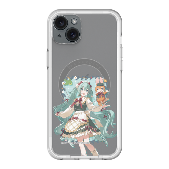 スリムプロテクションプレミアムケース with MagSafe［ 初音ミク×クッピーラムネ - 初音ミク×クッピー - 等身イラスト1 ］
