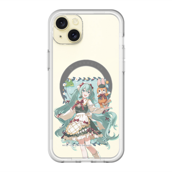 スリムプロテクションプレミアムケース with MagSafe［ 初音ミク×クッピーラムネ - 初音ミク×クッピー - 等身イラスト1 ］