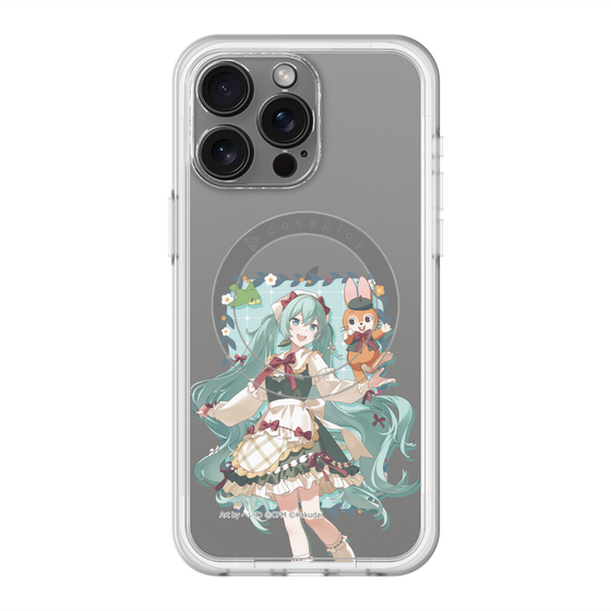 スリムプロテクションプレミアムケース with MagSafe［ 初音ミク×クッピーラムネ - 初音ミク×クッピー - 等身イラスト1 ］