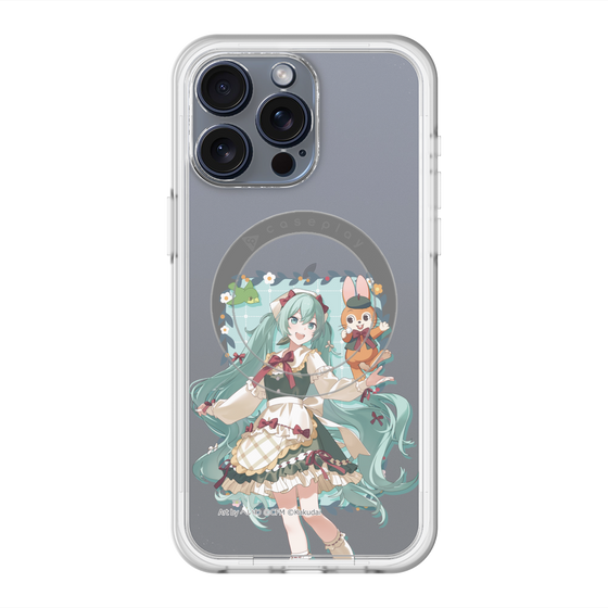 スリムプロテクションプレミアムケース with MagSafe［ 初音ミク×クッピーラムネ - 初音ミク×クッピー - 等身イラスト1 ］