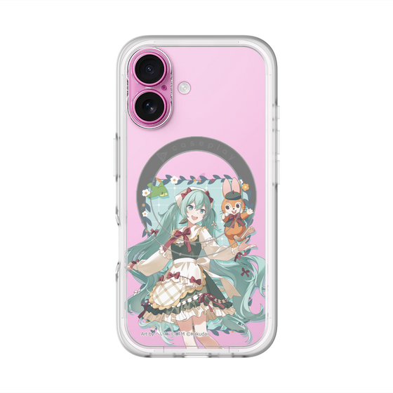 スリムプロテクションプレミアムケース with MagSafe［ 初音ミク×クッピーラムネ - 初音ミク×クッピー - 等身イラスト1 ］