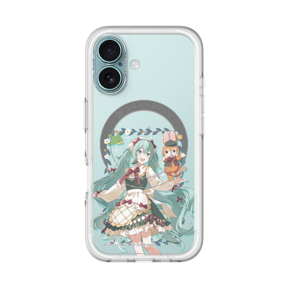 スリムプロテクションプレミアムケース with MagSafe［ 初音ミク×クッピーラムネ - 初音ミク×クッピー - 等身イラスト1 ］